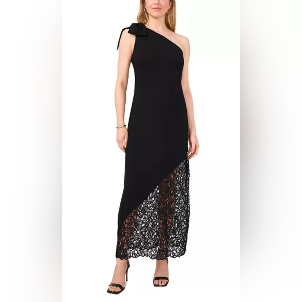 Nwt CeCe One Shoulder Sleevess Lace  Dress Size 10